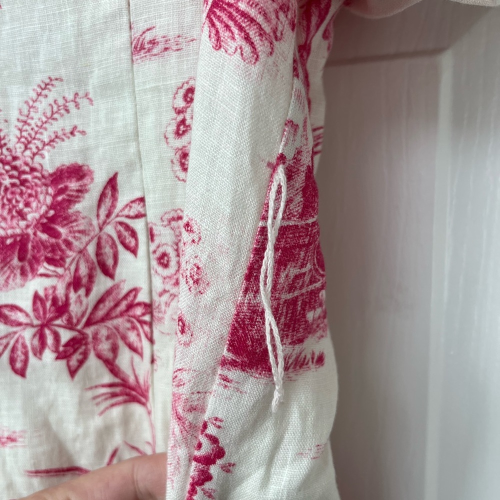 Nicholas Troy Pink Toile French Pattern Midi Dress - Picture 11 of 13